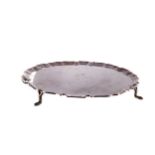 A GEORGE V SILVER SALVER