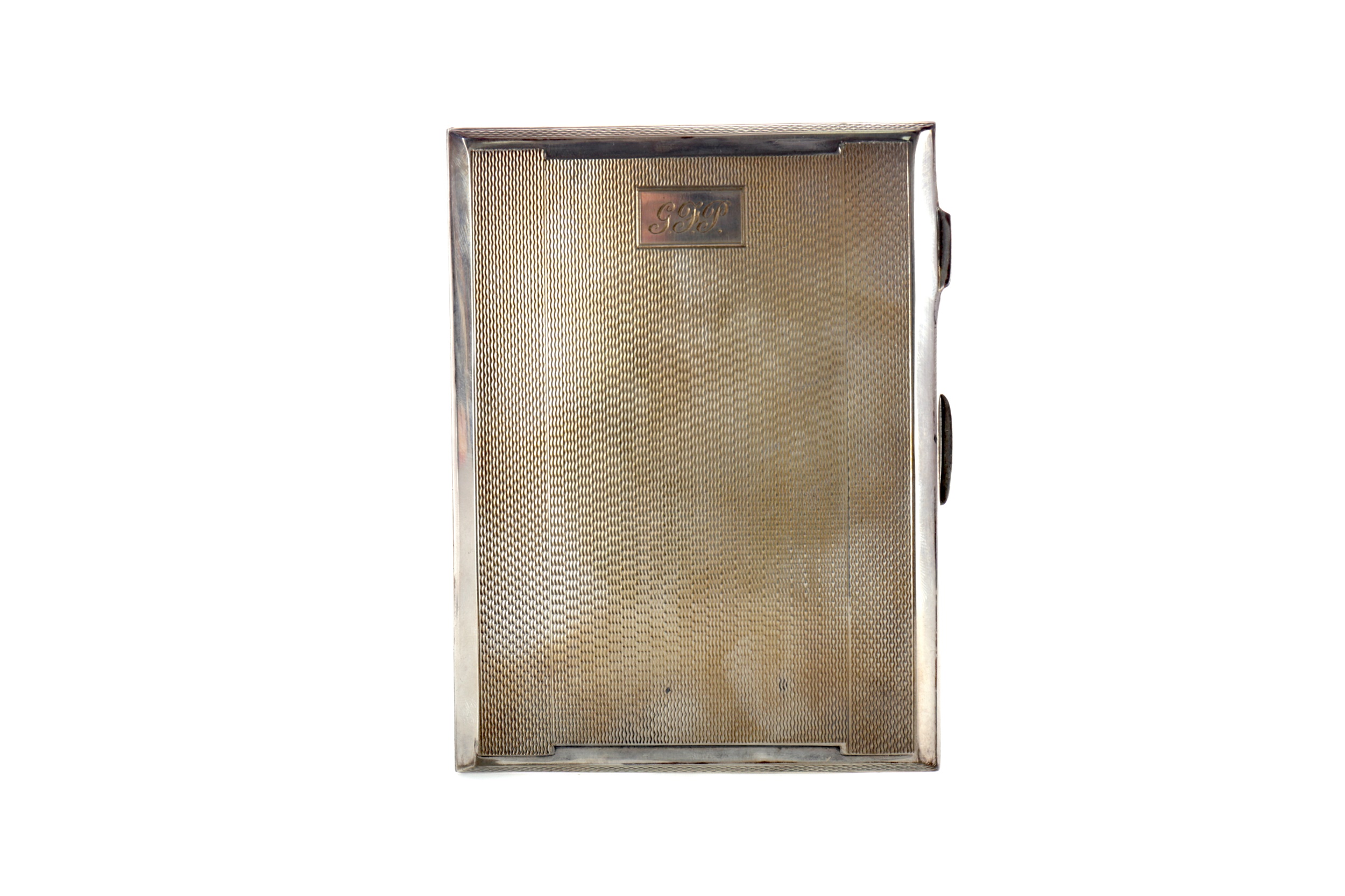 A SILVER CIGARETTE CASE