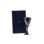 ELIZABETH II SILVER GOBLET COMMEMORATING THE QUEEN'S SILVER JUBILEE