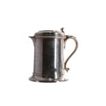 MILITARY INTEREST - A VICTORIAN SILVER FLAGON WITH PRESENTATION INSCRIPTION