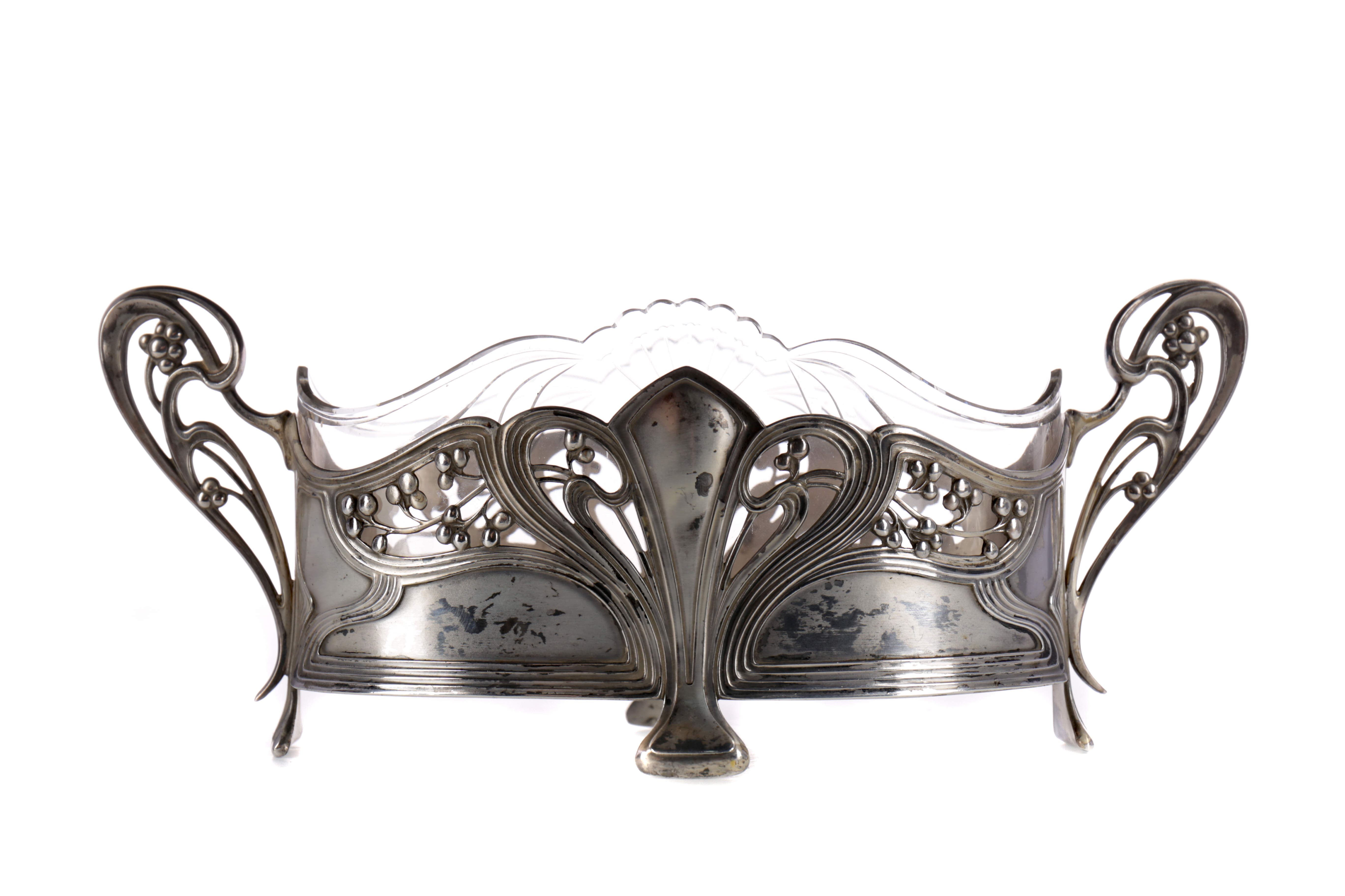 A WMF ART NOUVEAU SILVER PLATED CENTREPIECE