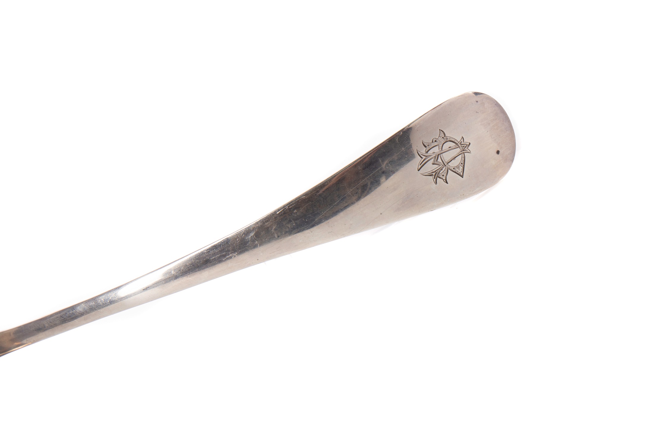 A GEORGE V SILVER SOUP LADLE - Image 3 of 3