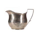 A VICTORIAN SCOTTISH SILVER CREAM JUG