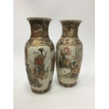 A PAIR OF JAPANESE VASES