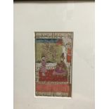 A LOT OF TWO 19TH CENTURY INDIAN SCHOOL MINIATURE PAINTINGS