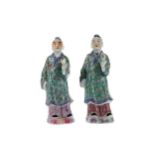A LOT OF TWO EARLY 20TH CENTURY CHINESE POLYCHROME FIGURES