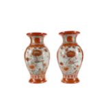 A PAIR OF EARLY 20TH CENTURY JAPANESE KUTANI VASES