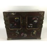 AN EARLY 20TH CENTURY CHINESE LACQUERED TABLE CABINET