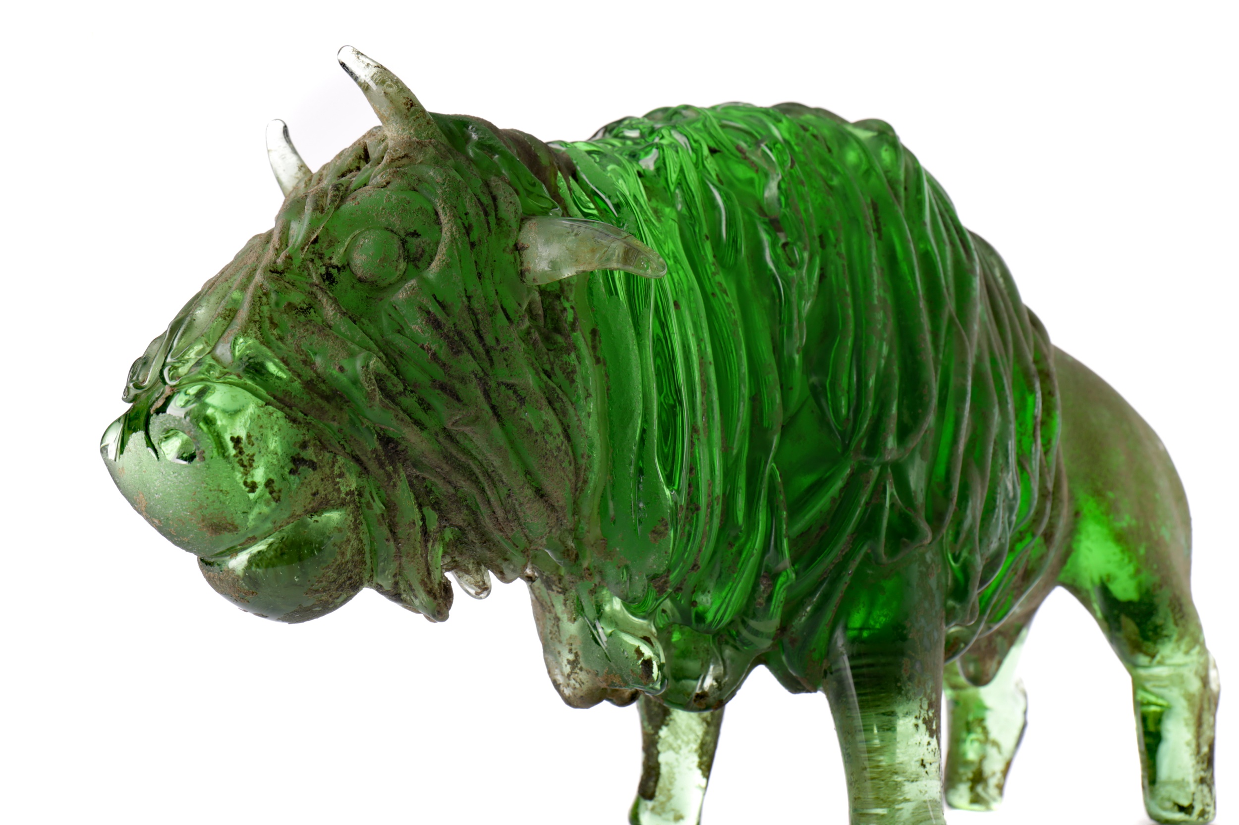 A MURANO GLASS SCULPTURE OF A BUFFALO - Image 2 of 2