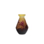 A GALLE CAMEO GLASS VASE,