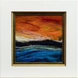 TANGERINE SKYE, A MIXED MEDIA BY MOY MACKAY