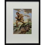 AN UNTITLED LIMTED EDITION PRINT BY PETER HOWSON