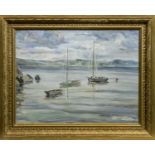 HIGH TIDE AT CRAMOND, AN OIL BY T G MCGILL DUNCAN