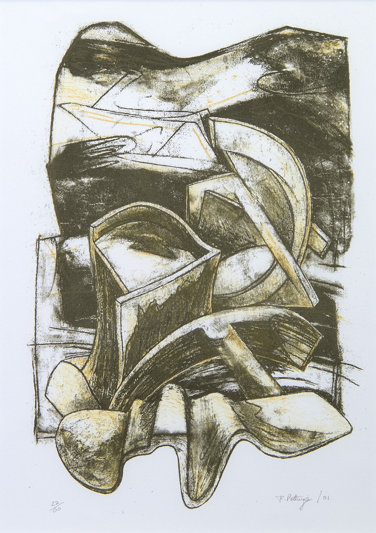 AN UNTITLED LITHOGRAPH BY FRANK POTTINGER - Image 2 of 2