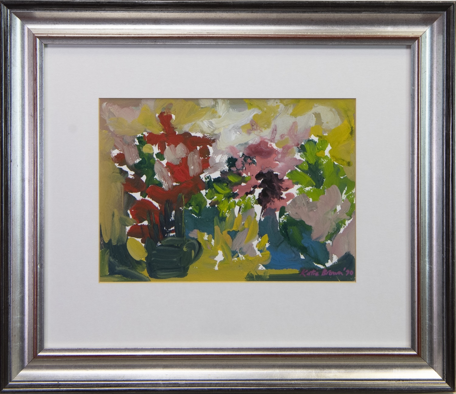 MIXED FLOWERS, A GOUACHE BY KATIE STEWART BROWN