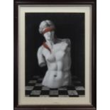 BLINDFOLDED VENUS, A MIXED MEDIA BY BILL GILLON