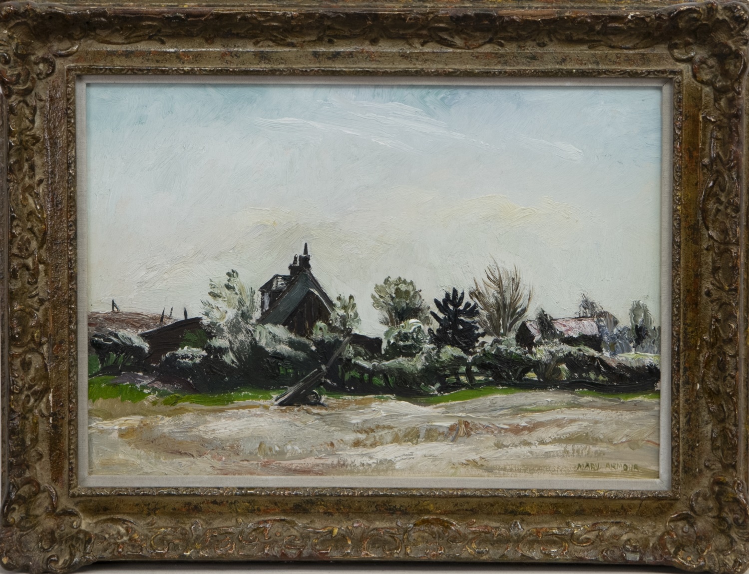 THE RIGGET HILL, KIPPEN, AN OIL BY MARY ARMOUR