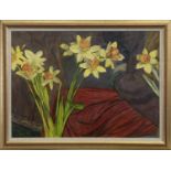 DAFFODIL PICKING, AN ACRYLIC