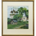 NIKOLO-ULEYMINSKIY MONASTERY, A RUSSIAN GOUACHE