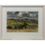 VALLEY FARMS, A PASTEL BY DOUGLAS LENNOX