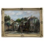 THROUGH THE ARCHWAY, PARIS, AN OIL BY THEO VAN OORSCHOT