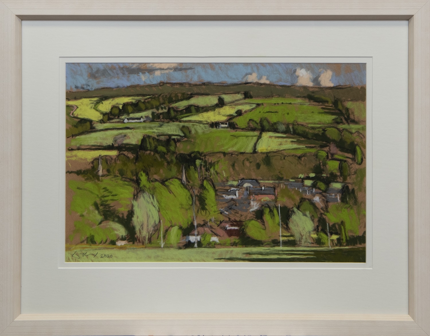 DARVEL FROM HILLTOP, A PASTEL BY DOUGLAS LENNOX