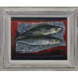 FISH SUPPER, AN EARLY OIL BY DAVID MCLEOD MARTIN
