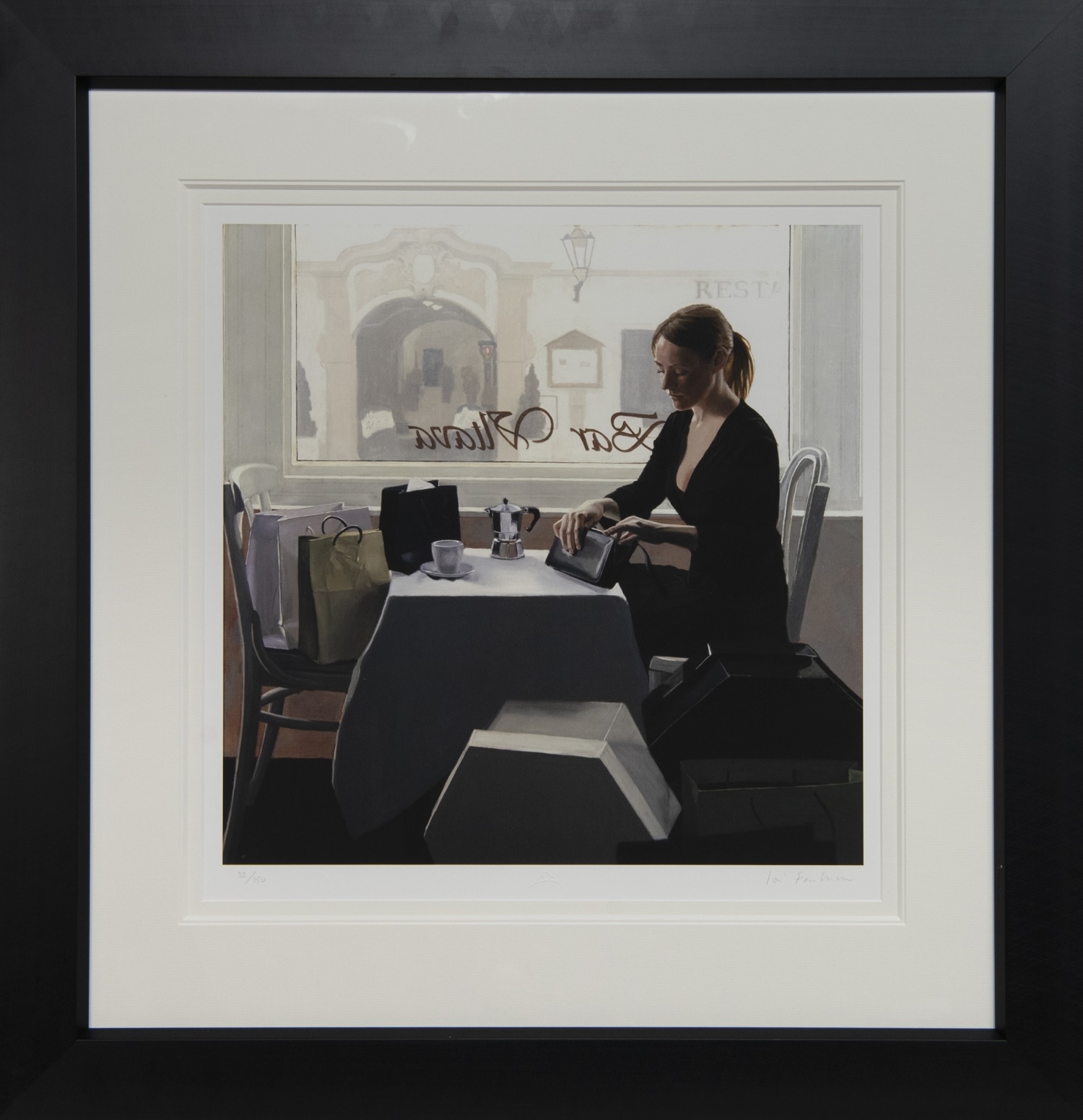 COFFEE BREAK, A GICLEE PRINT BY IAIN FAULKNER