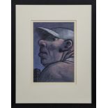PATRIOT, A PASTEL BY PETER HOWSON