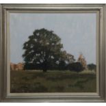 DAWN LIGHT AND THE OLD TREE, AN OIL BY JOHN KINGSLEY