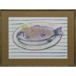 FISH SUPPER, A MIXED MEDIA BY LAURA MURPHY
