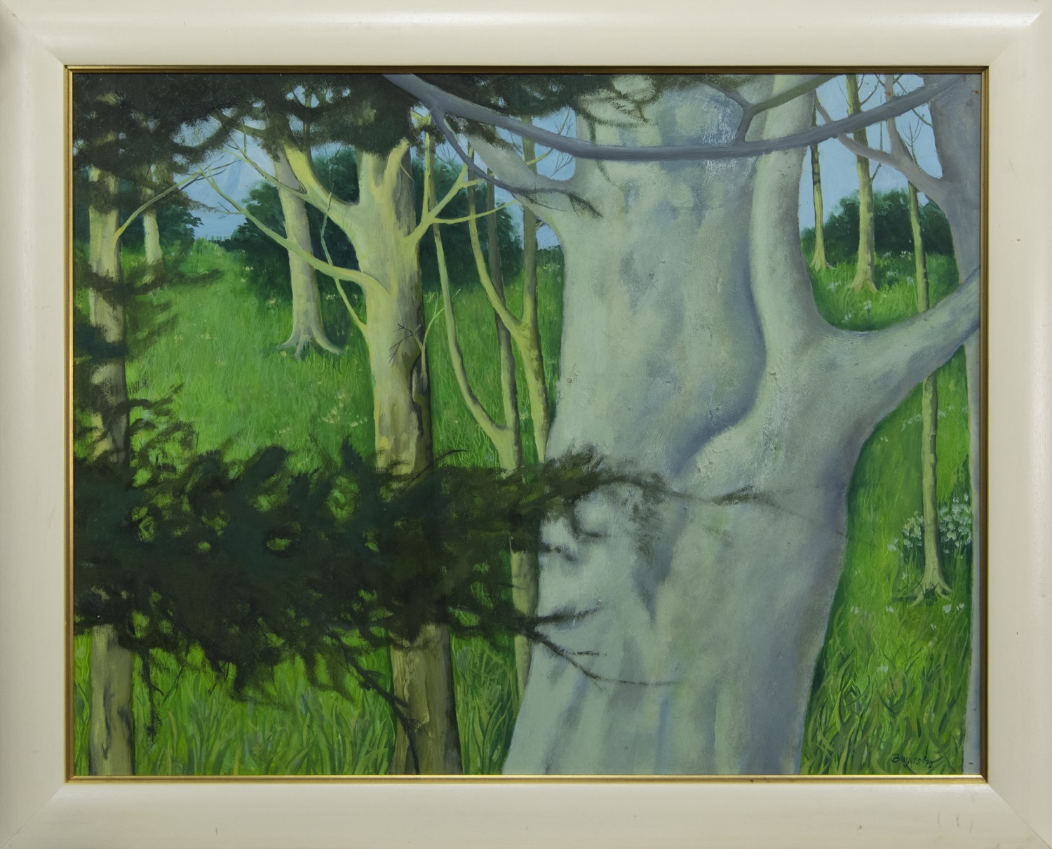 BEECH TREE GROVE, AN OIL BY DONALD MORRISON BUYERS