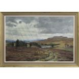 LOCH MEALLBRODDEN, CRIEFF, AN OIL BY ADAM ROBSON