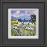 HIGHLAND CROFT, AN OIL BY CAROL WEST