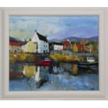 A WINDY DAY IN CRAIL, AN ACRYLIC BY ROB HAIN