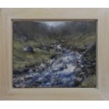 HIGHLAND BURN, AN OIL BY JONATHAN SHEARER