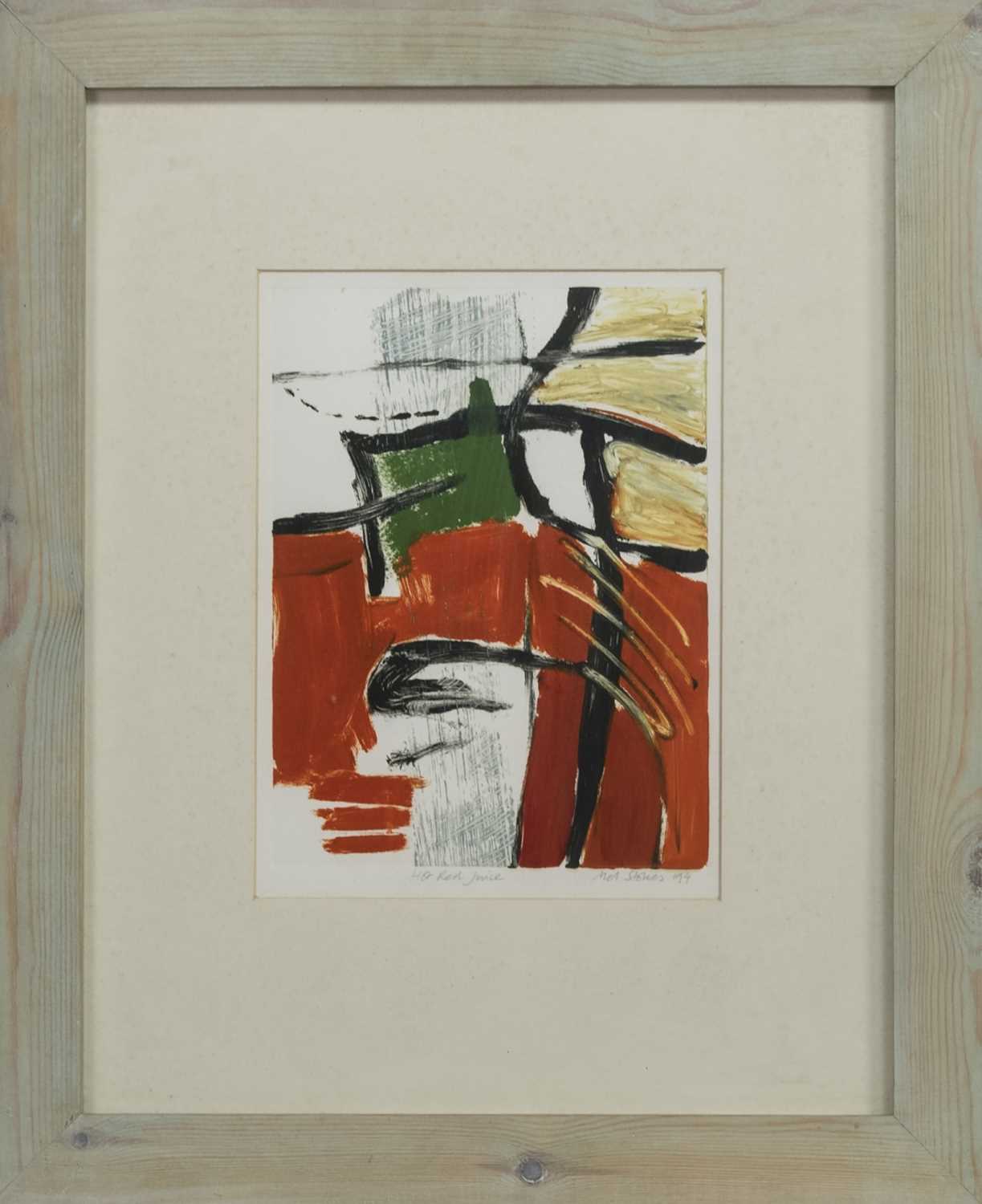 RED HOT JUICE, A MONOTYPE BY MELANIE STOKES