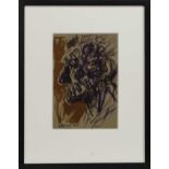 GORBALS MAN 2007, A WATERCOLOUR BY PETER HOWSON