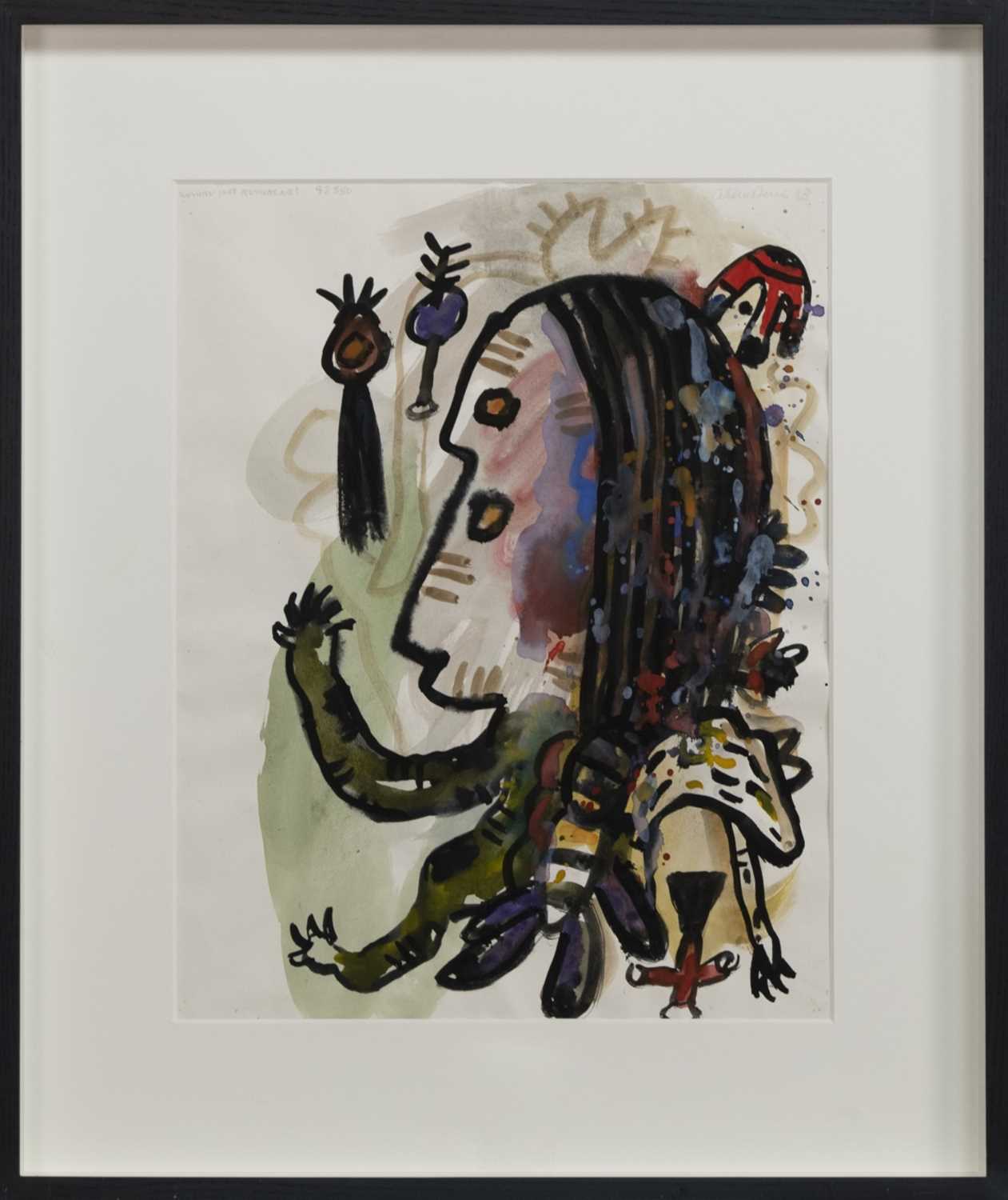 WOMAN INTO ANIMAL NO.1, 92350, A MIXED MEDIA BY ALAN DAVIE