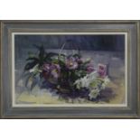 LENTEN ROSES, AN OIL BY MARION DRUMMOND