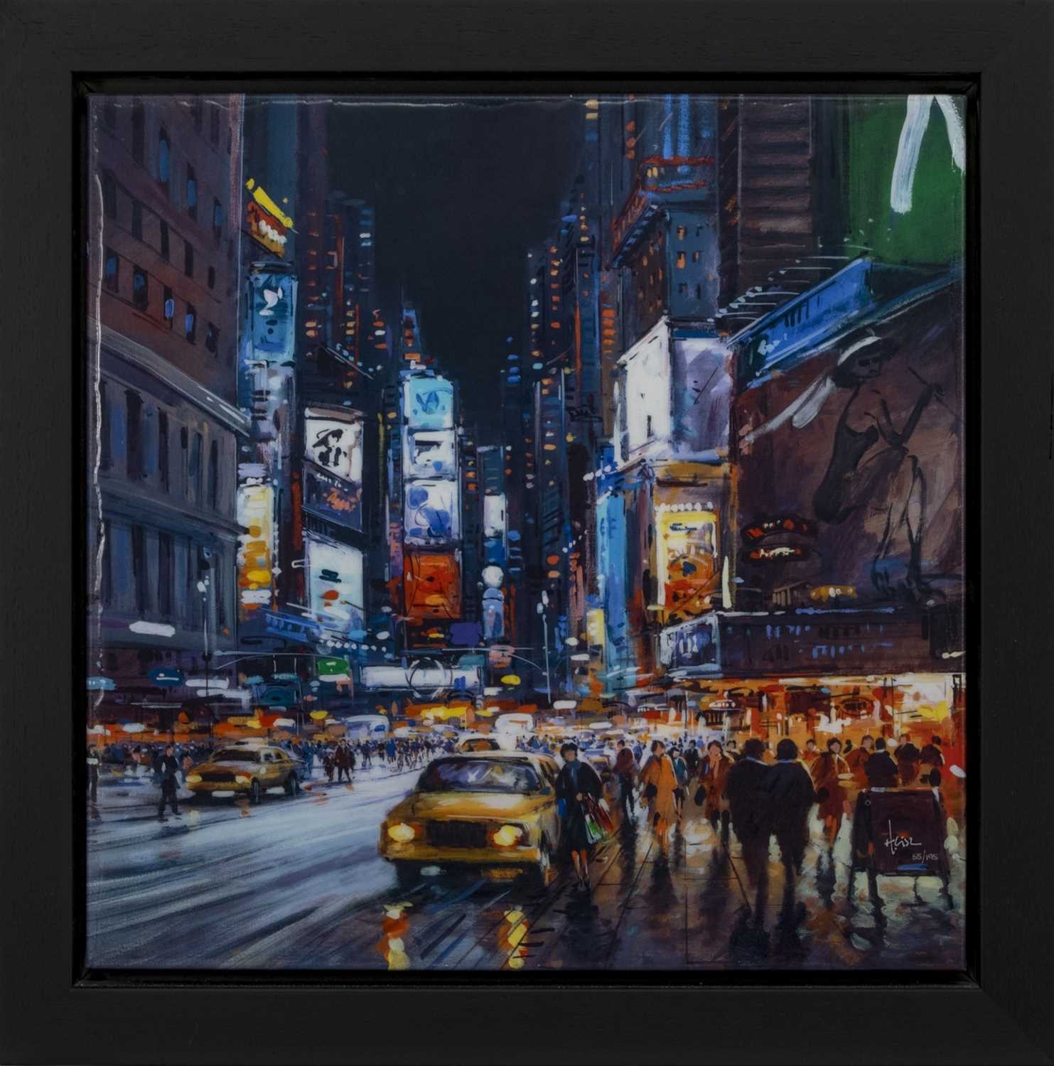 NEW YORK BY NIGHT, A PRINT BY HENDERSON CISZ