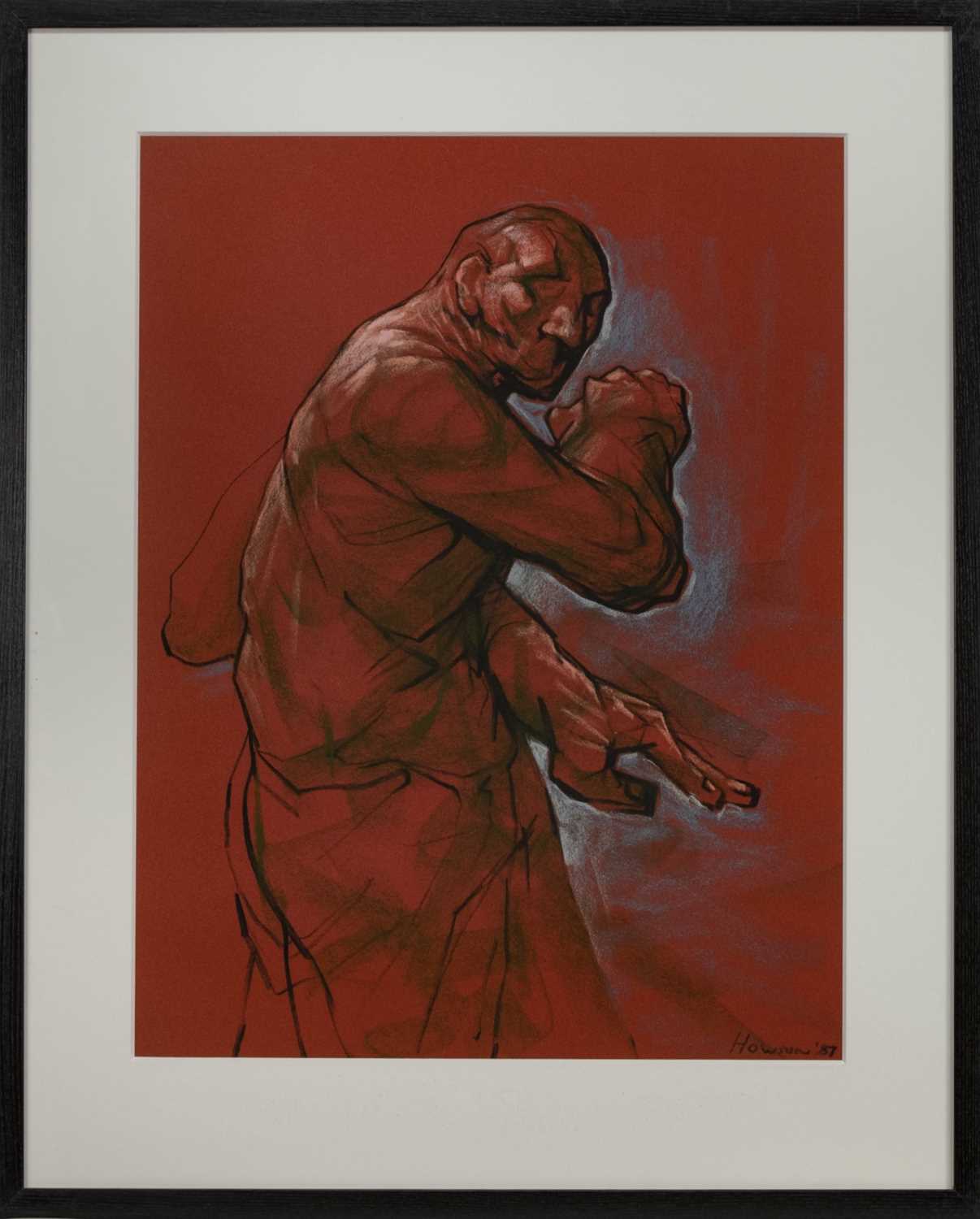 BAR 67 (STUDY), A PASTEL BY PETER HOWSON