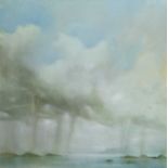 RAIN OVER THE ISLANDS, AN OIL BY WILLIE FULTON