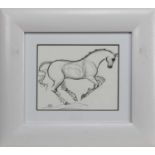 HORSES AT DRESSAGE, A PAIR OF SKETCHES