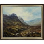 GLEN COE, AN OIL BY ALFRED ALLAN