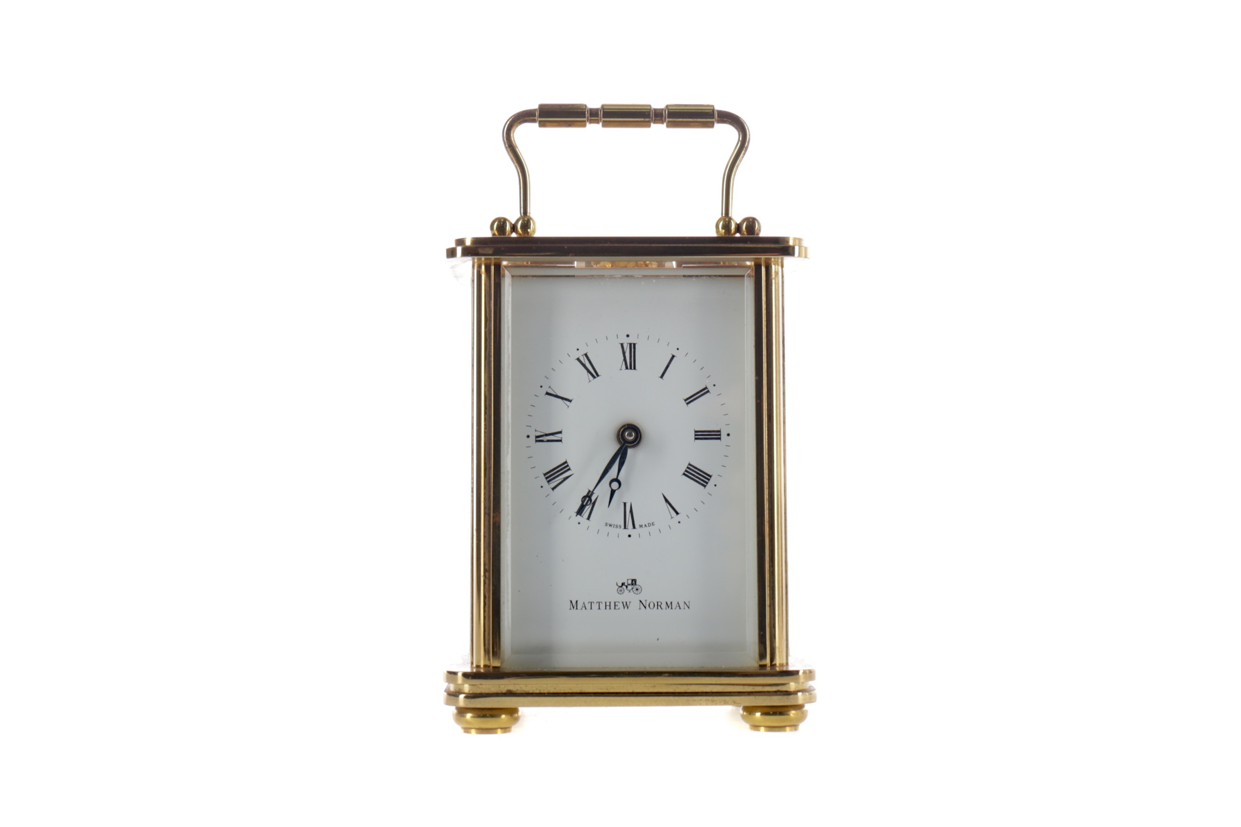 AN MID-20TH CENTURY CARRIAGE CLOCK