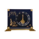 A CASED JAEGAR LE COULTRE MARINA MANTEL CLOCK