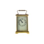 AN EARLY 20TH CENTURY CARRIAGE CLOCK