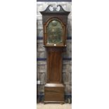 AN EARLY 19TH CENTURY MAHOGANY LONGCASE CLOCK