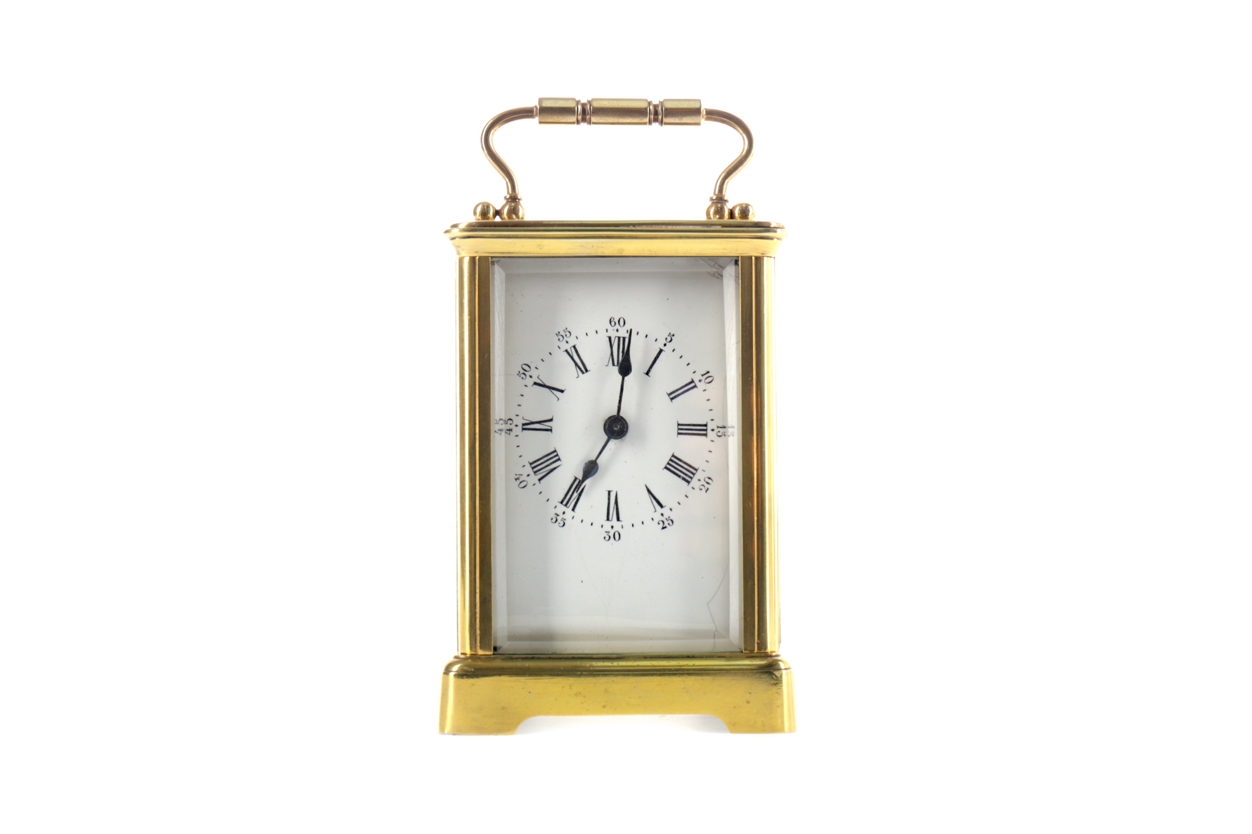 AN EARLY 20TH CENTURY CARRIAGE CLOCK